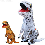 T-Rex Dinosaur Costumes Full Body Half Body Inflatable Outfits Funny Party Props Halloween Purim Carnival Party Performance Wear