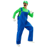 Halloween Costume Party Dress, Mary Costume, Cosplay, Adult Men And Women's Costume, Mario Performance Costume
