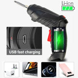 3.6V Powerful Impact Drill Screwdriver LED Lighting Electric Power Screwdriver Set Portable Mini Electric Screwdriver Power Tool