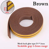 5Meters DIPE Self-Adhesive Door And Window Sealing Strip Glass Window Anti-Collision Rubber Strip Foam Sound Insulation Strip