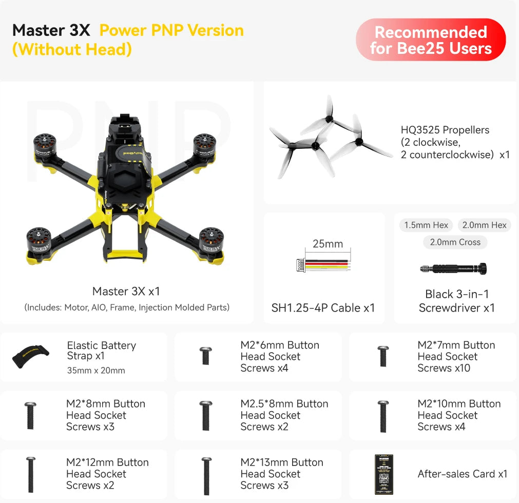 SpeedyBee Master 3X Modular O3/O4 Pro HD Digital VTX FPV Drone
