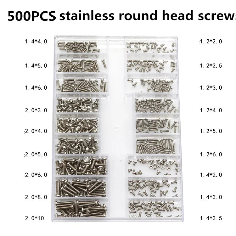Mini Screw Nuts Laptop Computer Assemble Repair Screws Fastener Set For Repairing Sunglass Phone