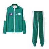A2025 New Calamari Halloween Game TrackSuit Outfits Number 001 230 333 456 Uniform Party Clothes Adult Player Cos ★ HAxiba.