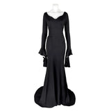 Morticia Addams Cosplay Costume Black Gothic Dress Sexy Dresses Gomez Addams Men Suit Uniform Halloween Party Costumes