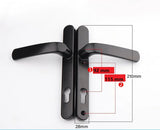 Narrow Universal Security Sliding Door Handle Size 85mm 92mm Aluminium Alloy Door Handle Panel Room Door Panel Security Locks