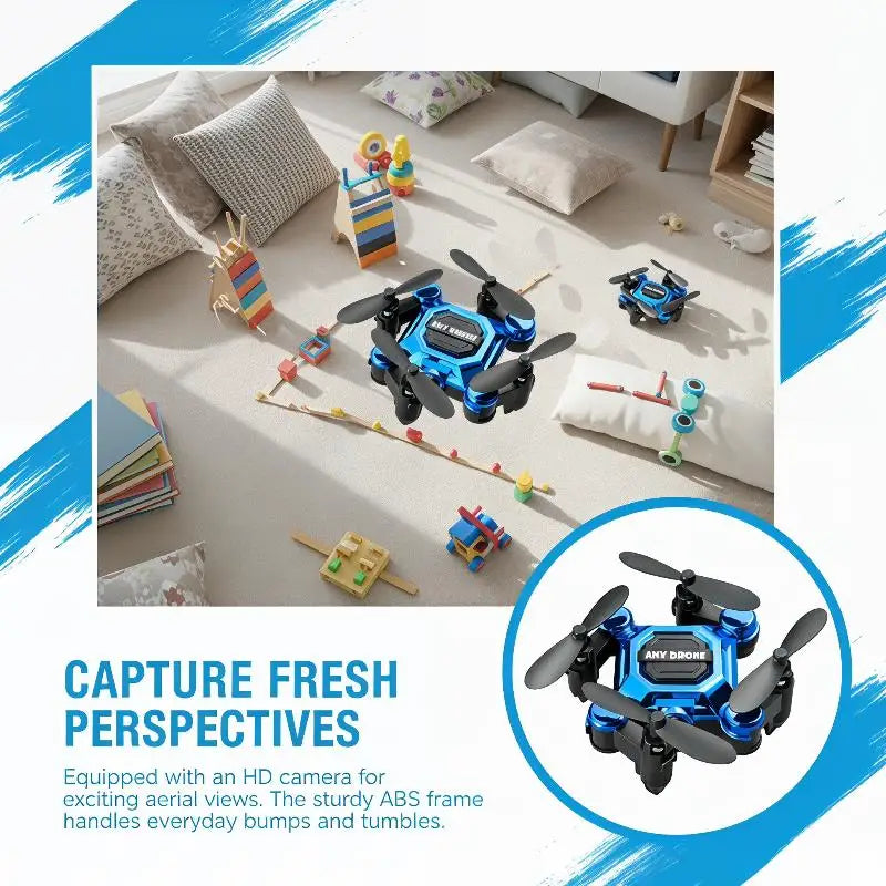 Mini Foldable RC Quadcopter Drone With Stable Camera Perfect For Kids Fun Outdoors
