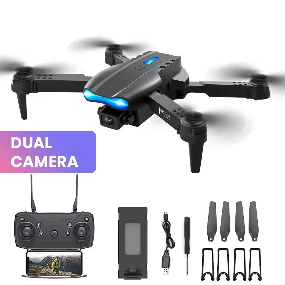 Foldable 4K HD Wide-Angle Camera Drone | WIFI Altitude Hold RC Quadcopter for Aerial Photography