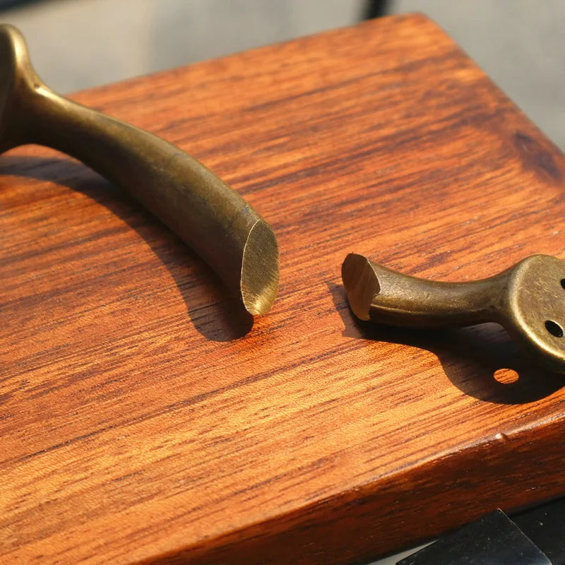 1Pc Vintage Furniture Handles Brass Cabinet Handle and Knobs Door Handle Antique Cupboard Drawer Kitchen Wood Box Pull