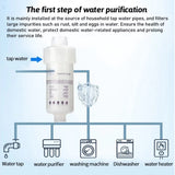 5'' PRE FILTER Water Filter Cartridge Washing Machine Filter with Adapter Bathroom Water Heater Toilet Household Purifier
