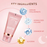 75ml Collagen Wrapping Mask Peel Off Mask & Brush Deep Hydration Moisturize Brightening Face Skin Facial Mask Skincare