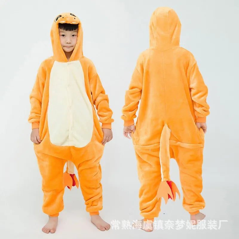 Pokemon Plush Full Body Onesie Pajama Anime Cosplay Costume Gengar Snorlax Pikachu Charmander Halloween Christmas For Adults
