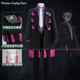 Male Corbeau Cosplay Costume Karasuba Roleplay Uniform Coat Pant Glasses Necktie Men Adult Clothing Outfits Halloween Party Suit