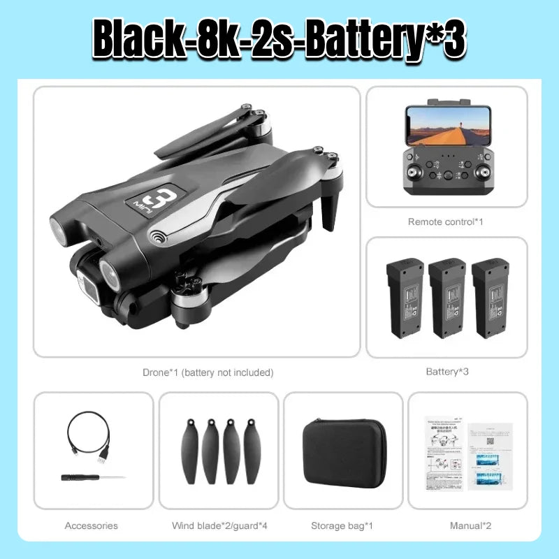 Lenovo Z908 ProMAX 8K Drone ESC Professional 4K GPS Dron Optical Flow Localization 3sided Obstacle Avoidance Quadcopter Toy
