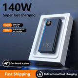 Lenovo 500000mAh portable power bank 140W fast charging