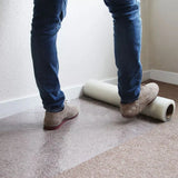 Self-Adhesive Carpet Floor Protector Clear Roll Protection Cover Dust Film Decoration 60CM * 100M (60 Micron)