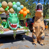 Adult Inflatable Dinosaur Halloween Costume, T-Rex Fancy Dress Outfit for Halloween Parties, Cosplay, Festivals and Role Play