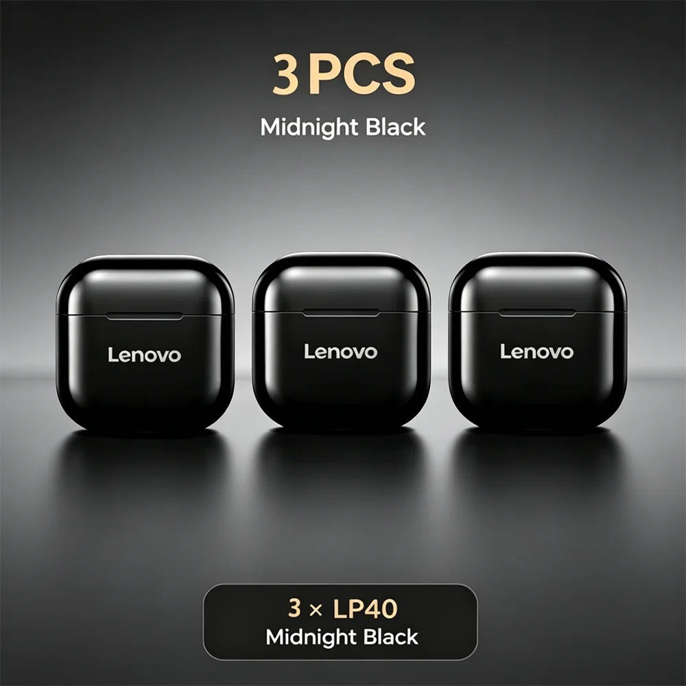 Original Lenovo LP40 TWS Bluetooth5.4 Earphones Wireless Headphones Touch Control Sport Headset Stereo Earbuds For Phone Android