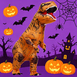 Adult Inflatable Dinosaur Halloween Costume, T-Rex Fancy Dress Outfit for Halloween Parties, Cosplay, Festivals and Role Play