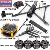 Mark4 V2 10inch 427mm Frame F722 Flight Control 60A ESC 3115 900KV Motor 1050 Propeller Camera VTX Receiver Antenna for FPV Done