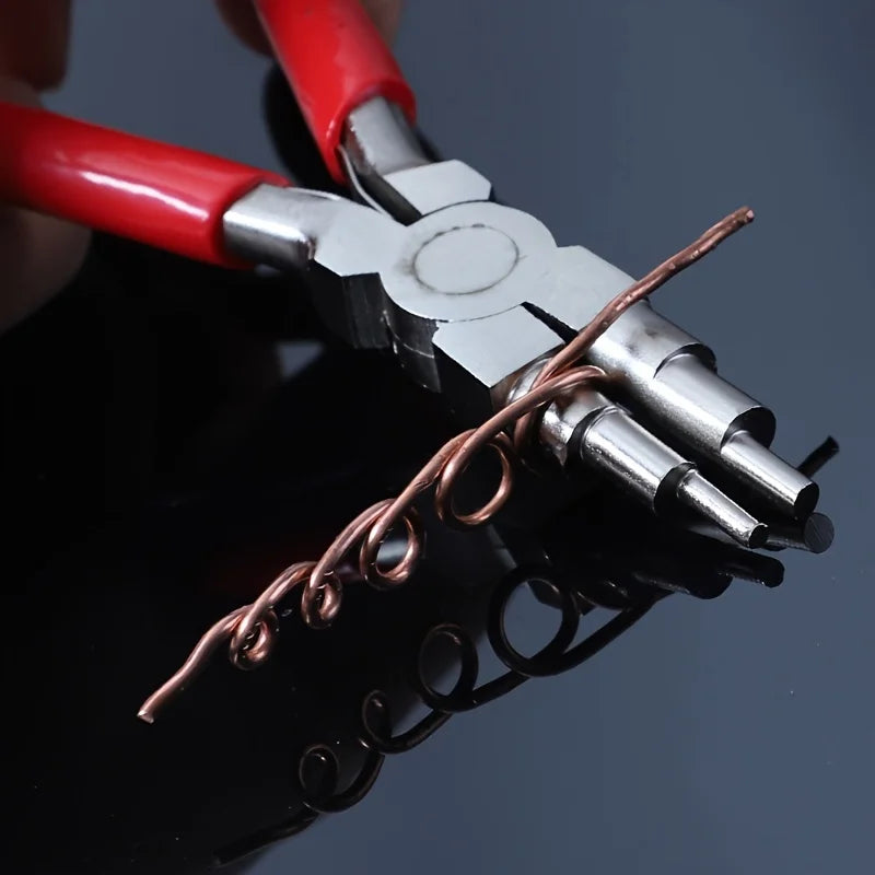 6" Jewelry Pliers Carbon Steel Round Nose Needle Nose Pliers For 3-10mm Rings DIY Wire Looper Jewelry Bail Pliers Jewelry Makin