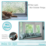3D Privacy Window Film Decorative Film Static Cling Glass Film No Glue Anti-UV Window Sticker Non Adhesive for Home Kitchen