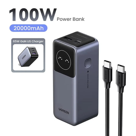 UGREEN 12000mAh portable power bank 100W fast charging