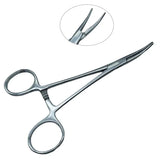 1pc Stainless Steel Hemostatic Forceps Surgical Forceps Tool Hemostat Locking Clamps Forceps Fishing Pliers Curved/Straight Tip