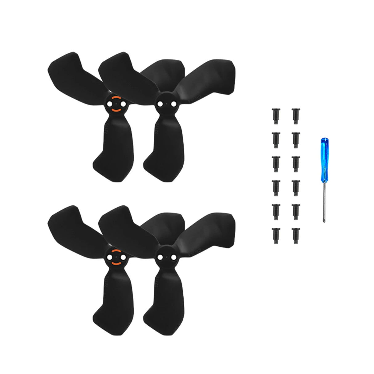 2 Pairs Propellers Including Screws and Screwdriver Props Wings Replacement Blades Spare Parts for DJI NEO 2 Drone Accessories
