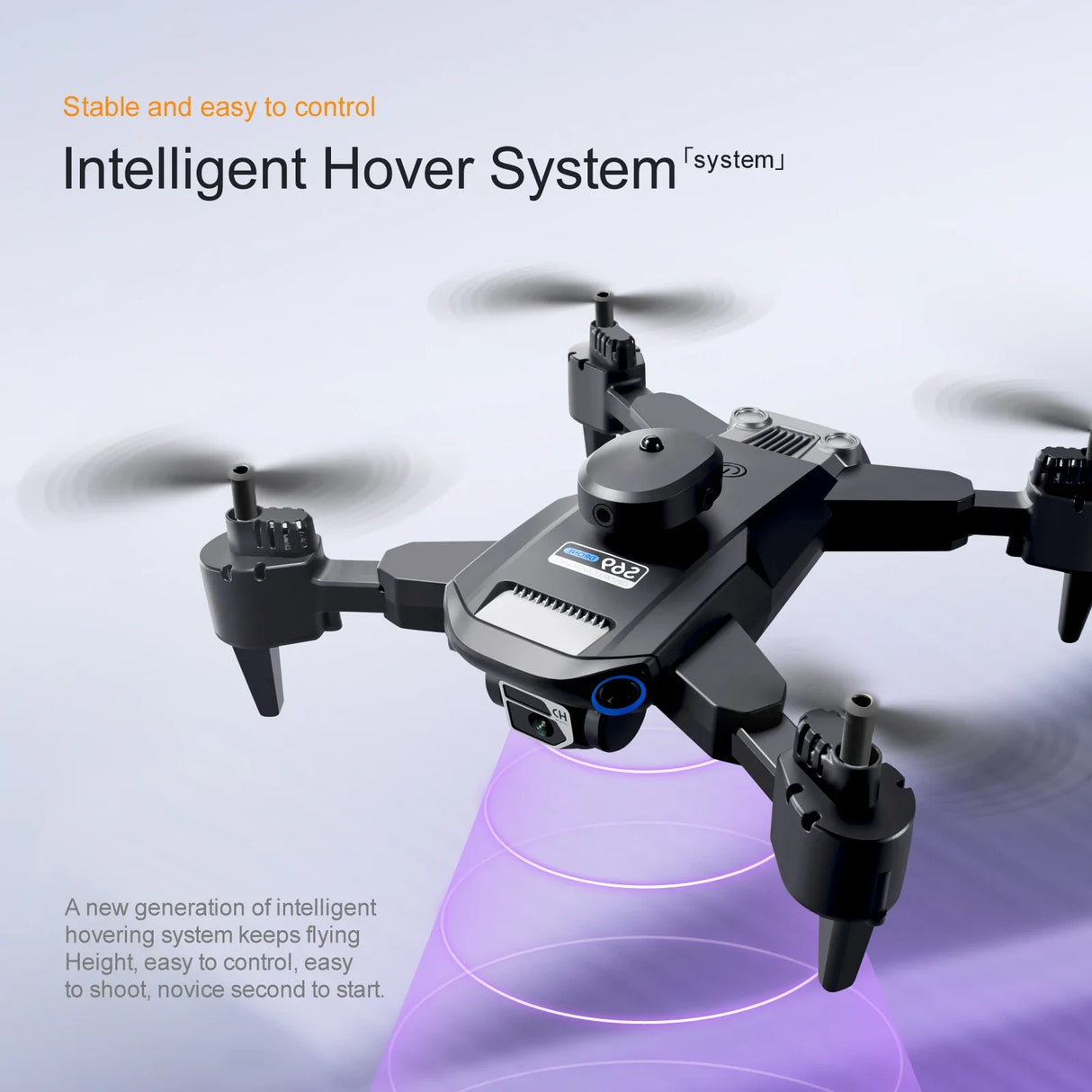 S69 Foldable Drone with 4K Dual HD Camera, Wide Angle, WiFi FPV, Altitude Hold, Professional RC Quadcopter, Gift for Kids Adults