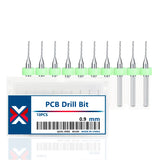 XCAN 0.1mm-2.0mm Import Carbide PCB Drill Bits Print Circuit Board Mini CNC Drilling Bit Set