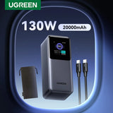 UGREEN 20000mAh portable power bank 130W fast charging