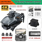 New L600 Pro MAX 4K Professional Drone With 8K HD Camera 3-Axis Gimbal GPS Dron Obstacle Avoidance 5G WIFI FPV RC Quadcopter Toy