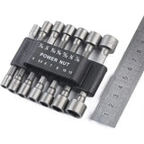 9PCS/14PCS Hex Socket Sleeve Nozzles Nut Driver Bit Set Hand Tools