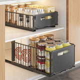 Kitchen Storage Rack Pull Out Cabinet Organizer Slide Drawer Storage Tray Seasoning Bottle Spice Storage Rack Kitchen Organizer