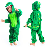 Cute Child Dinosaur Kugurumi Costume Cosplay Boys 2-4T 4-8Y Green Black Kindergarten School Party Game Role Play Suit
