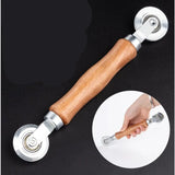 Wooden Handle Steel Wheel Roller, Hand Spline Roller Tool for Window & Screen Door Installation