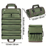 Tool Kit Storage Bag, Heavy-duty Tool Storage Bag, Portable Tool Storage Box with 2 Detachable Zipper Pockets