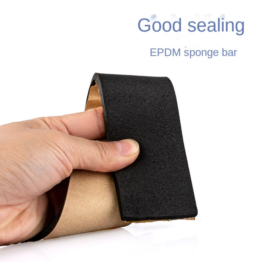 Rubber Self Adhesive Sponge Seal Strip Single Sided Adhesive EVA Black Foam Anti-collision Seal Gasket Width10-30mm Thick 2-20mm