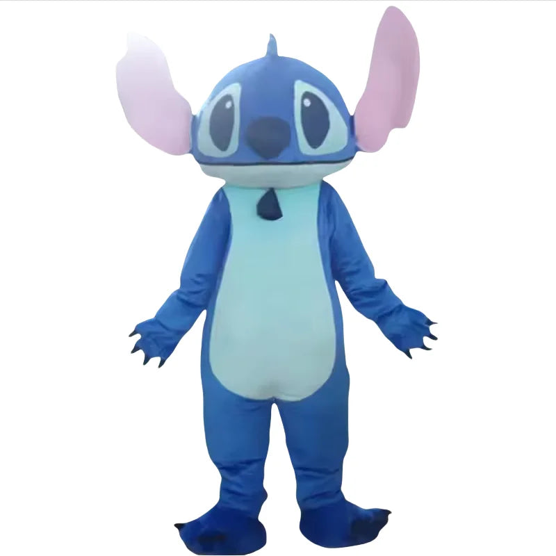 Cosplay Blue Lilo & Stitch Mascot Costume Disney Anime Cartoon Doll Suits Mouse Mickey Minnie Role Play Fancy Dress Carnival Par
