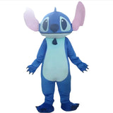 Cosplay Blue Lilo & Stitch Mascot Costume Disney Anime Cartoon Doll Suits Mouse Mickey Minnie Role Play Fancy Dress Carnival Par
