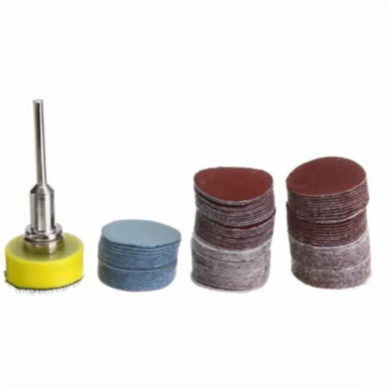 ITLY 1 Inch 100 Piece Sandpaper Set 25mm Sanding Disc Sanding Disc Abrasive Paper 1 Inch Abrasive Polishing Pad for Dremel Tools