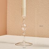 Modern Glass Candleholder Nordic Home Decor Clear Glass Candle Holder Candlelight Home Decoration Ornaments Candel Holder