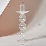 Modern Glass Candleholder Nordic Home Decor Clear Glass Candle Holder Candlelight Home Decoration Ornaments Candel Holder