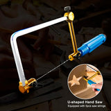 CMCP Adjustable Saw Bow U Type Saw Bow Cutting Tool For Wooden Handle Of Jewelry Saw Frame Hand Tools Jeweler's Saw Frame