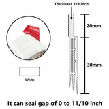 100cm Rubber Door Bottom Weatherstripping Triple Soundproof Design For Frameless Sliding Doors Cabinets Closets Shower Rooms