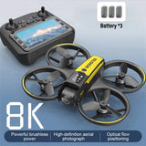 New M23 Drone 8K HD Dual Camera Aerial Photography 5G WIFI GPS Brushless Motor Optical Flow Obstacle Avoidance 3 Battery UAV