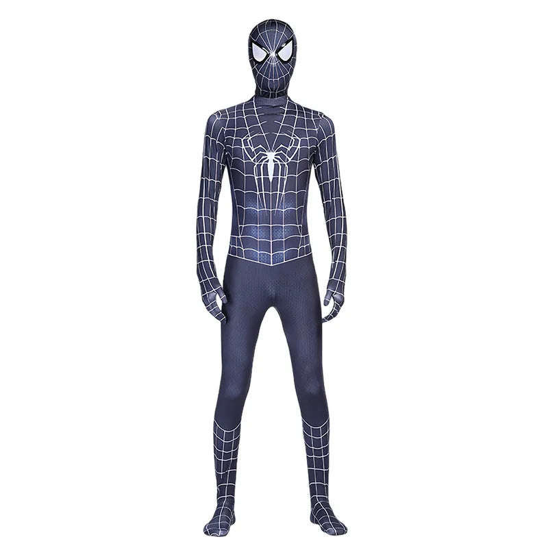 Anime Spider Man Remy Toby cosplay costume superhero adventure Black Spider Halloween cosplay party jumpsuit set
