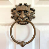 Durable Door Knocker Decorative Practical Large Figurine Classics Gate Knocker
