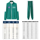 A2025 New Calamari Halloween Game TrackSuit Outfits Number 001 230 333 456 Uniform Party Clothes Adult Player Cos ★ HAxiba.