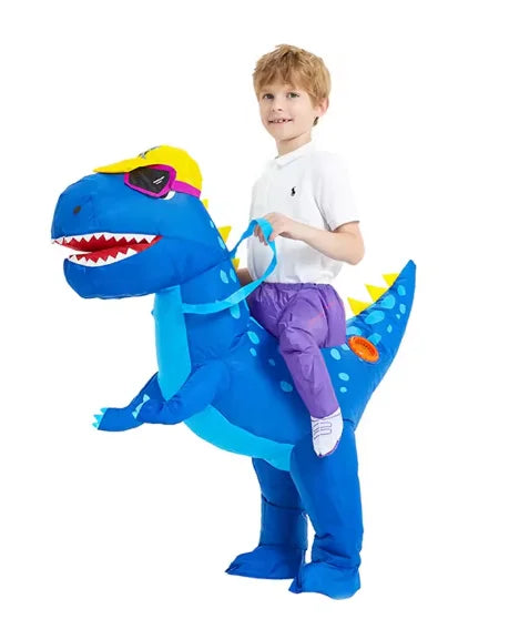 T-Rex Dinosaur Costumes Full Body Half Body Inflatable Outfits Funny Party Props Halloween Purim Carnival Party Performance Wear